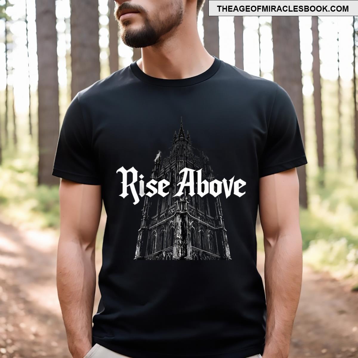 Gothic Epic Design Ethereal Tower T-shirt