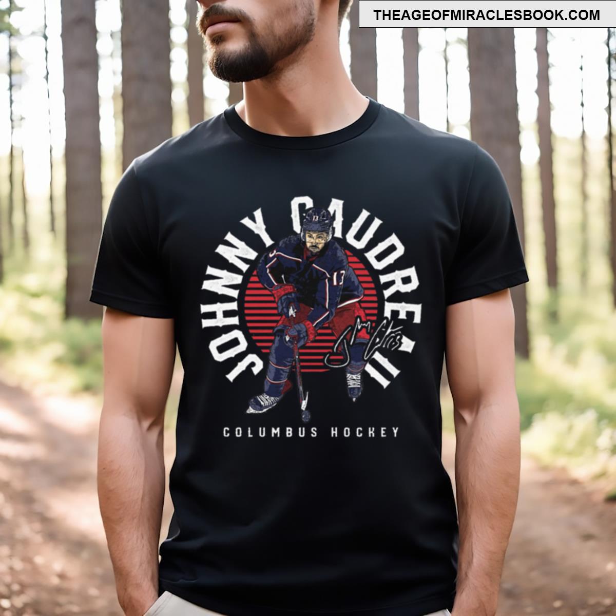 Johnny Gaudreau Columbus Emblem T-shirt