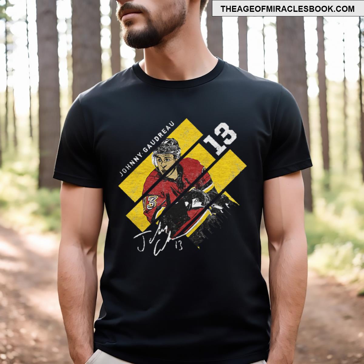 Johnny Gaudreau Stripes T-shirt