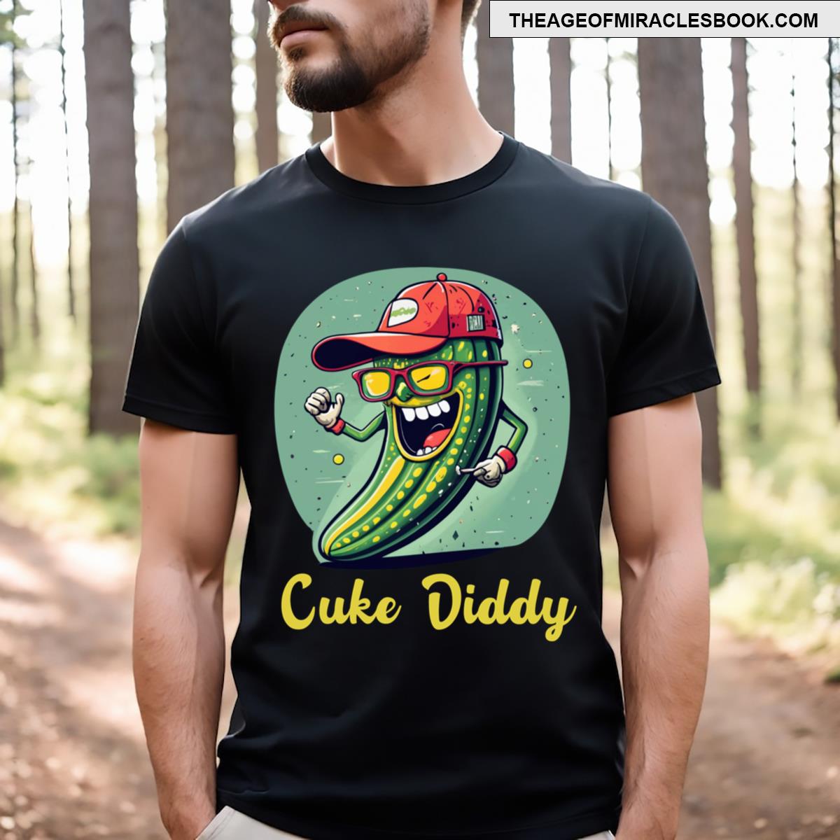 Funny Vegetable Cucumber Cuke Diddy Apparel T-shirt