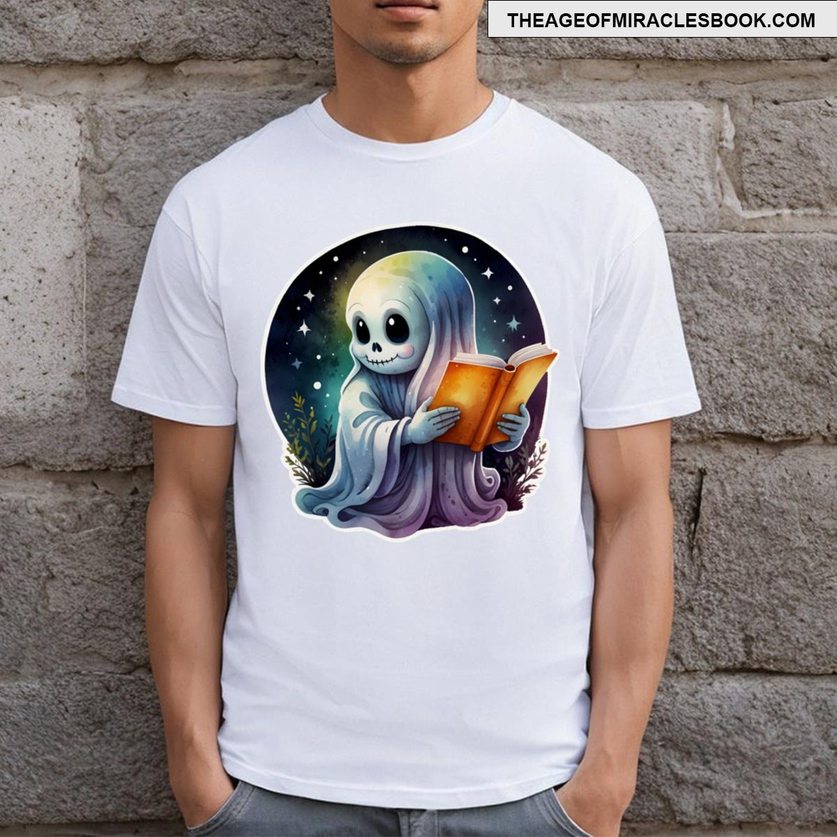 Ghost Is Reading A Book T-shirt