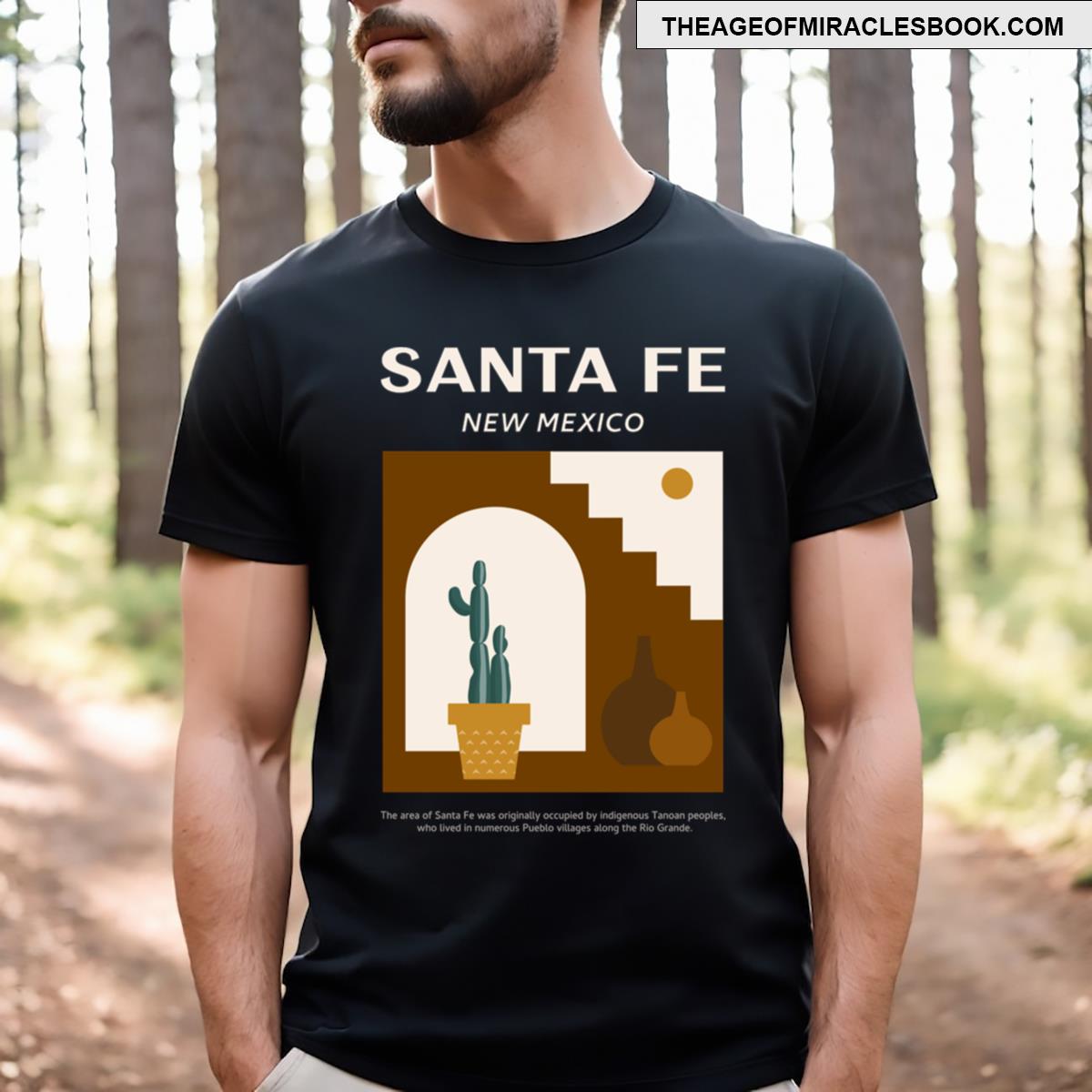 Santa Fe Cactus Pueblo T-shirt