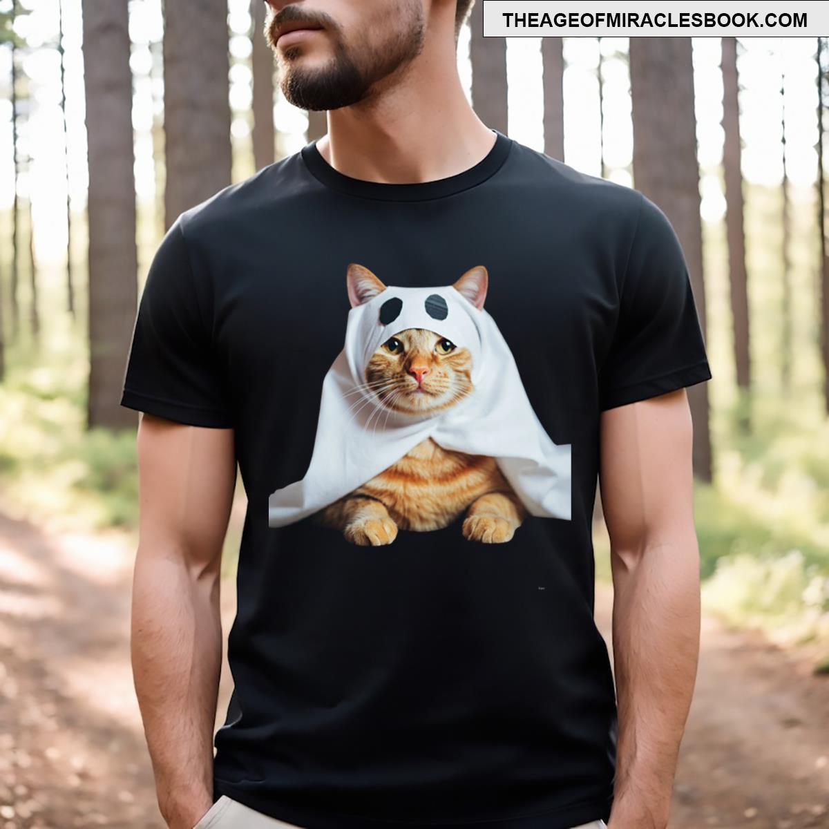 Spooktacular Kitty Ghostly Ginger T-shirt