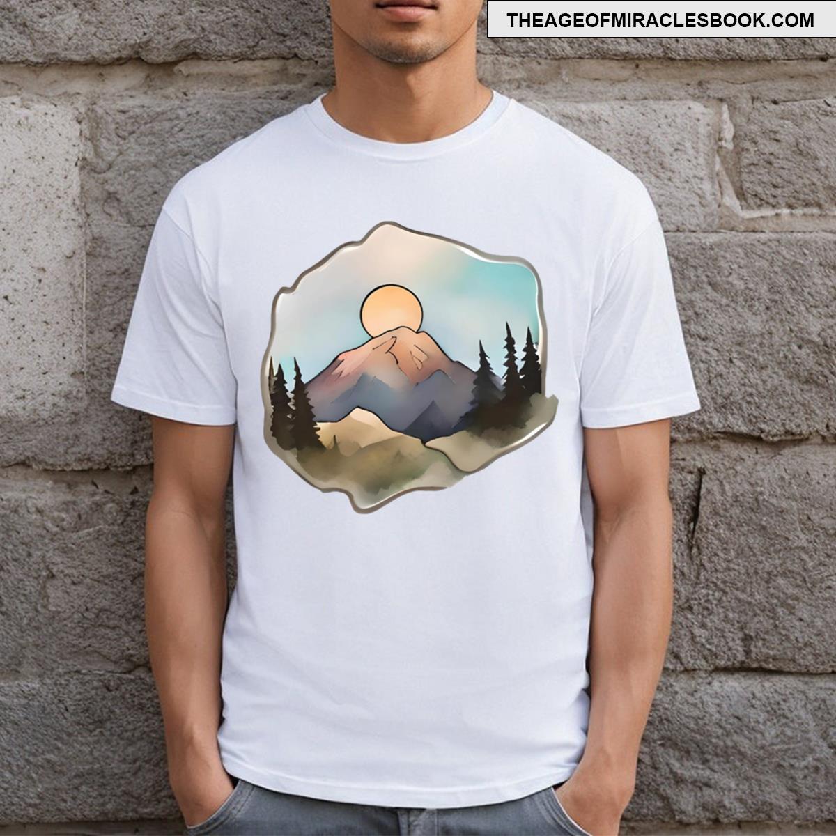 Sunlit Mountain Escape T-shirt