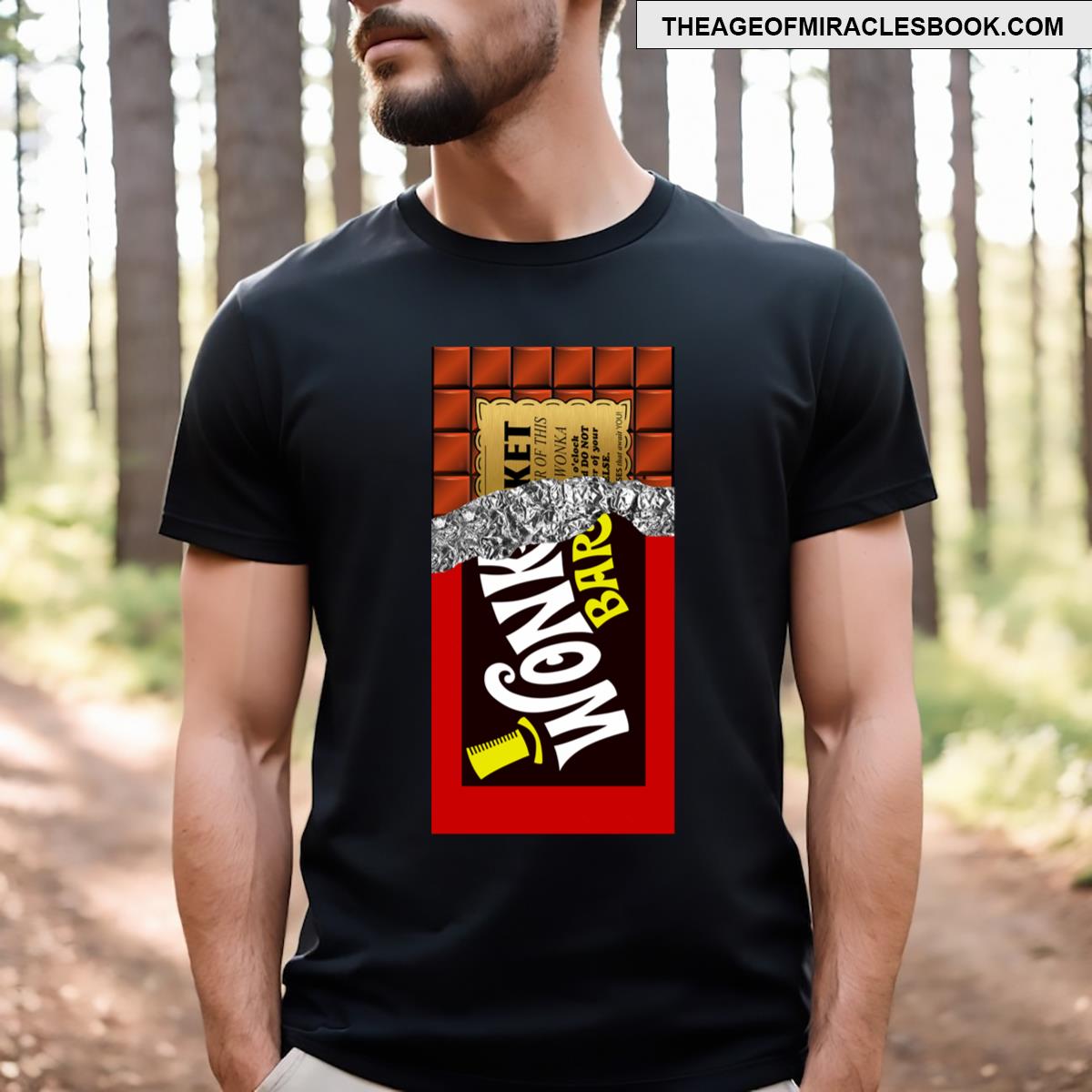 Wonka’s Golden Ticket Chocolate T-shirt