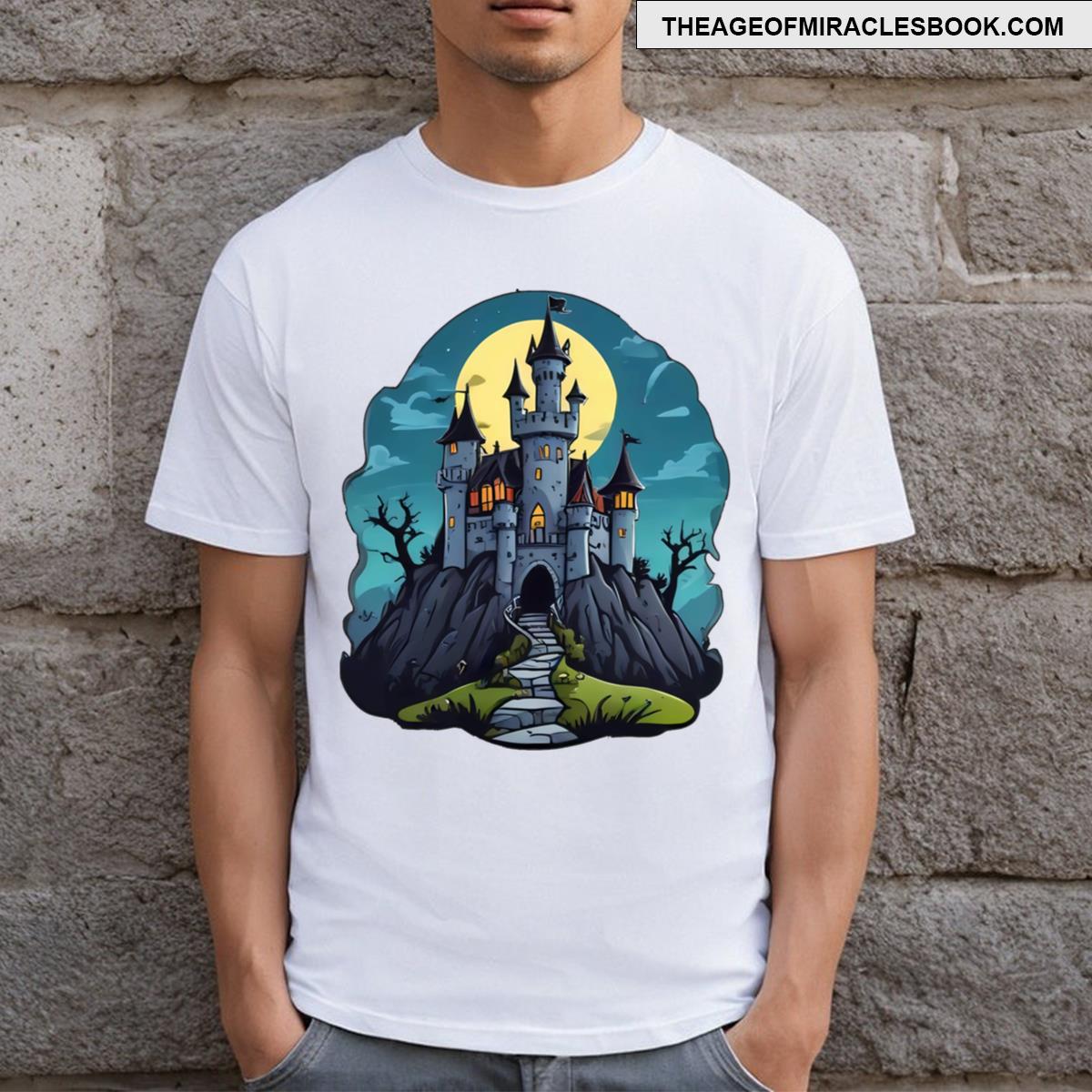 A Spooky Castle On A Rock T-shirt