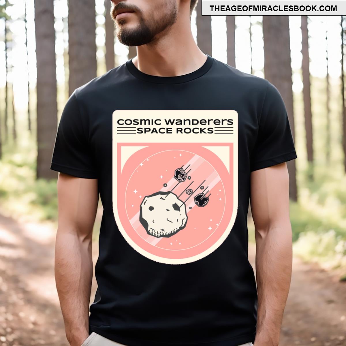 Cosmic Wanderers Space Rocks T-shirt