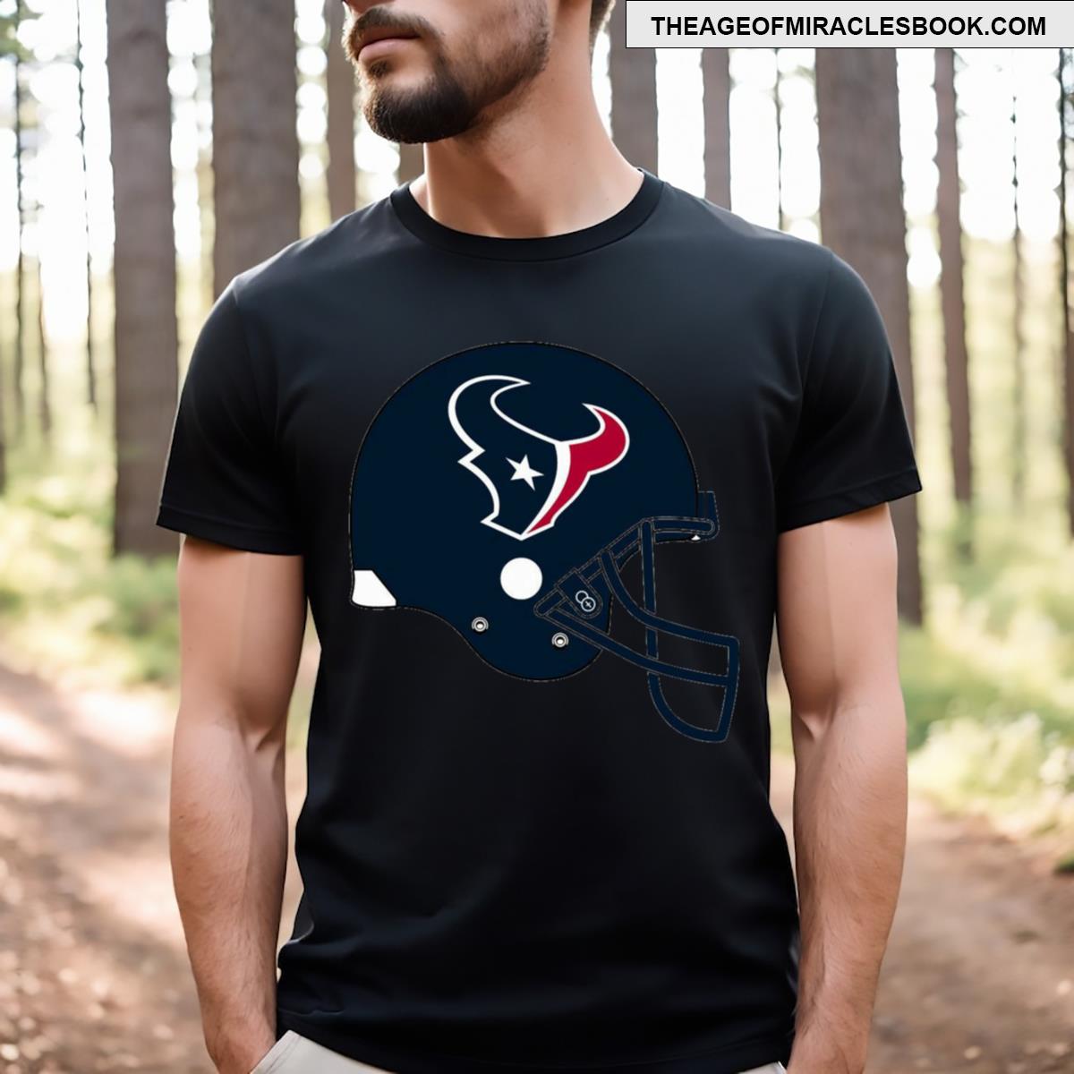 Lone Star Pride Texans Helmet Concept T-shirt