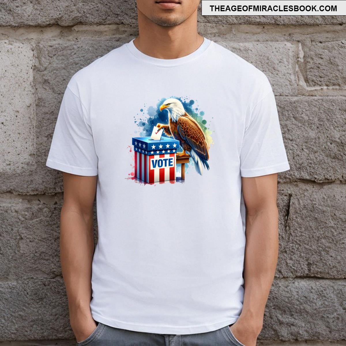 Bald Eagle Voting At Polls T-shirt