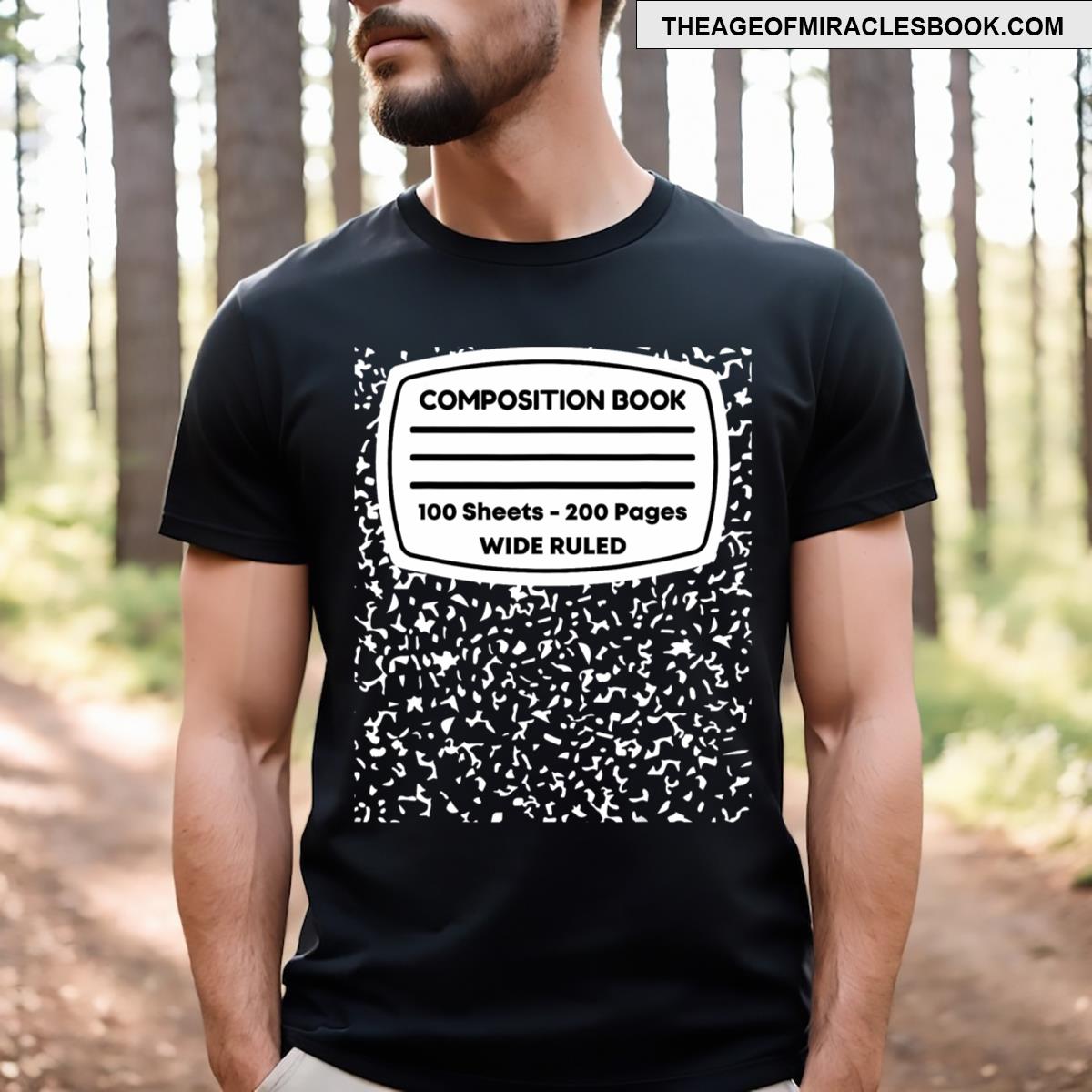 Composition Notebook Costume Matching Group Halloween T-shirt