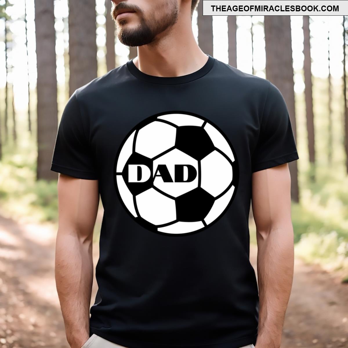 Dad Soccer Ball Design T-shirt