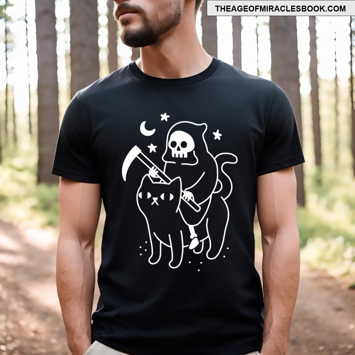 Death Rides A Black Cat T-shirt