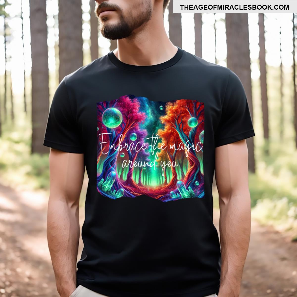 Halloween Moon Forest Art T-shirt