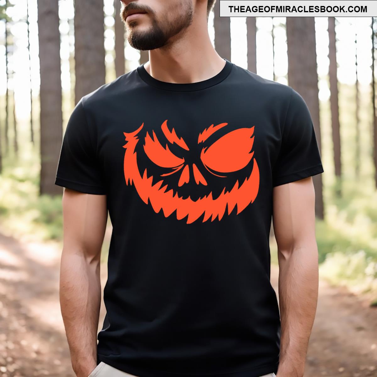 Halloween Pumpkin Face T-shirt