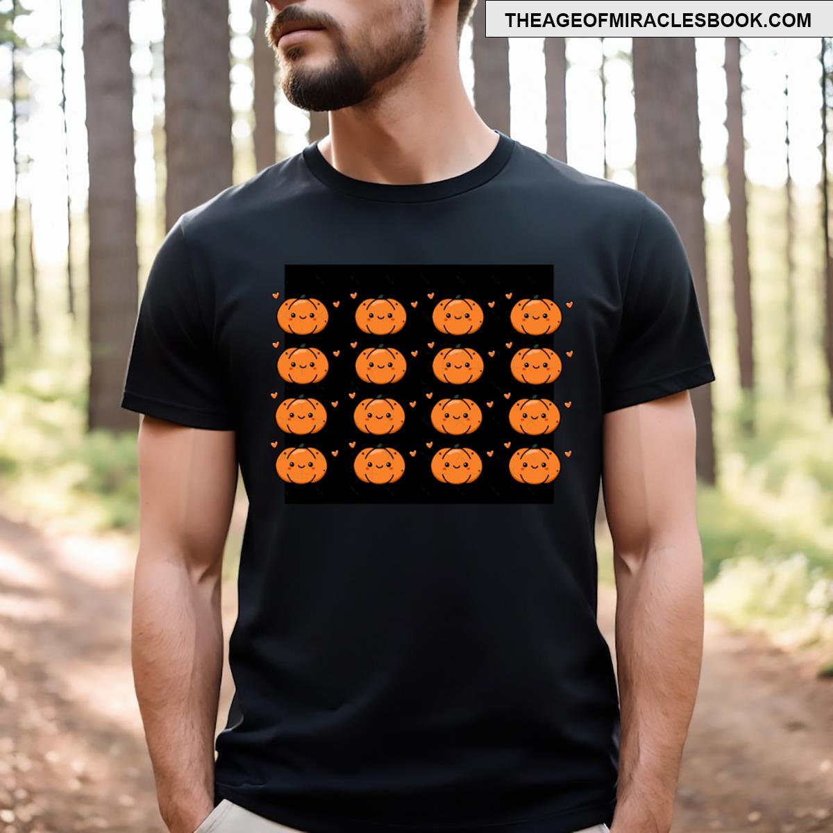 Midnight Fanciful Halloween Pumpkin Pattern Unique T-shirt