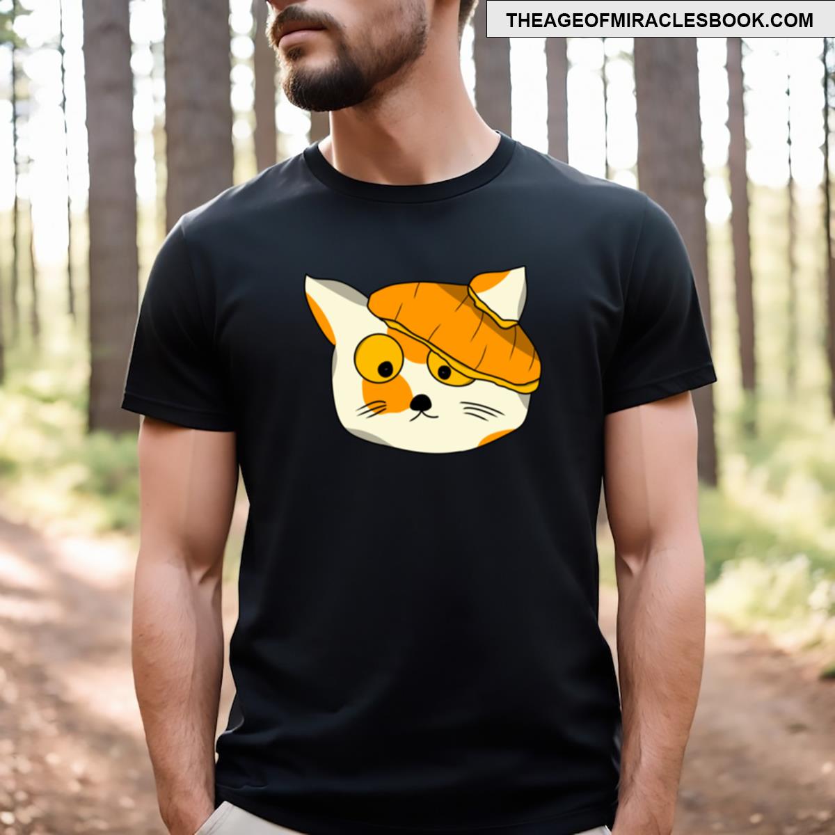 The Cat Pumpkin Hat T-shirt