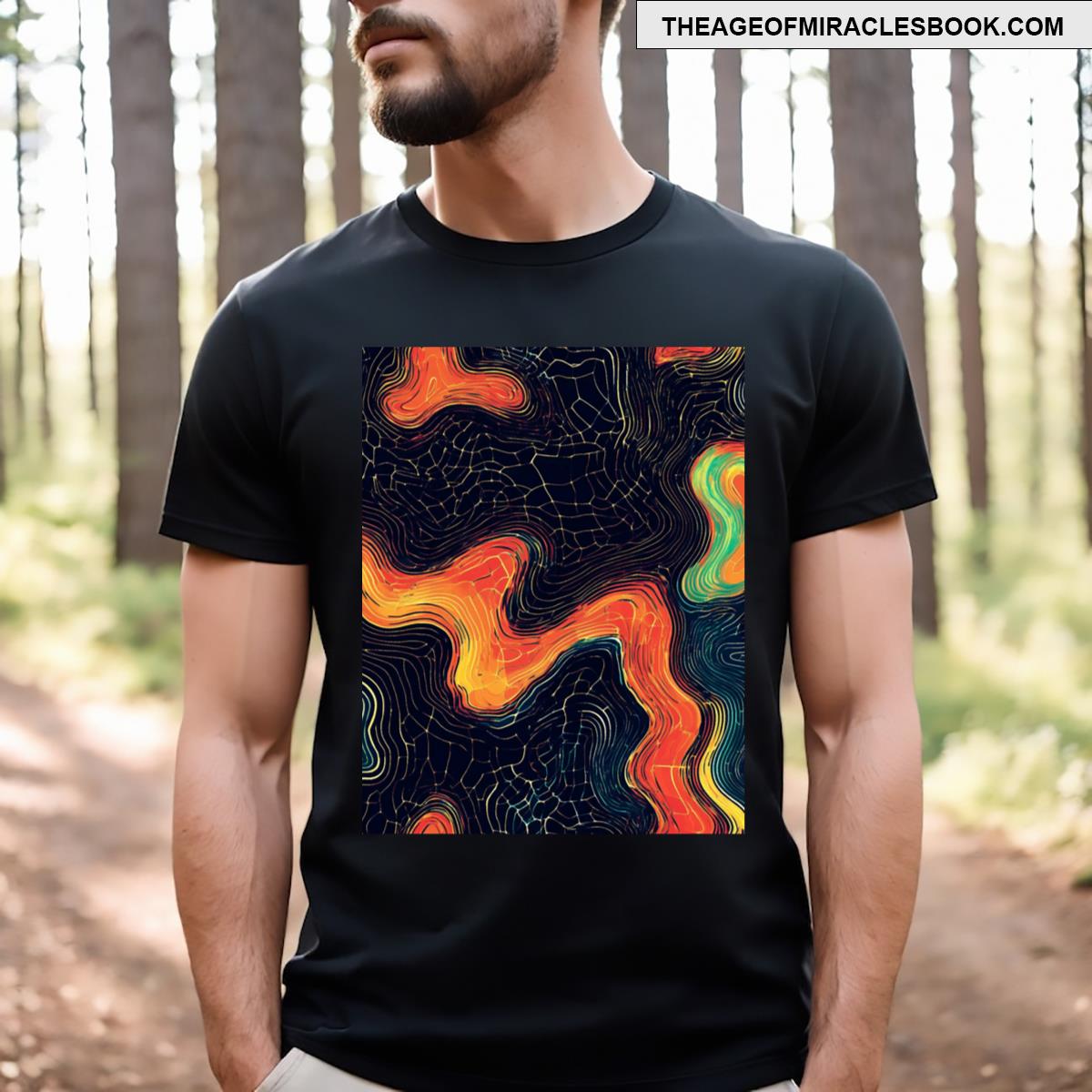 Abstract Line Art Patterns T-shirt