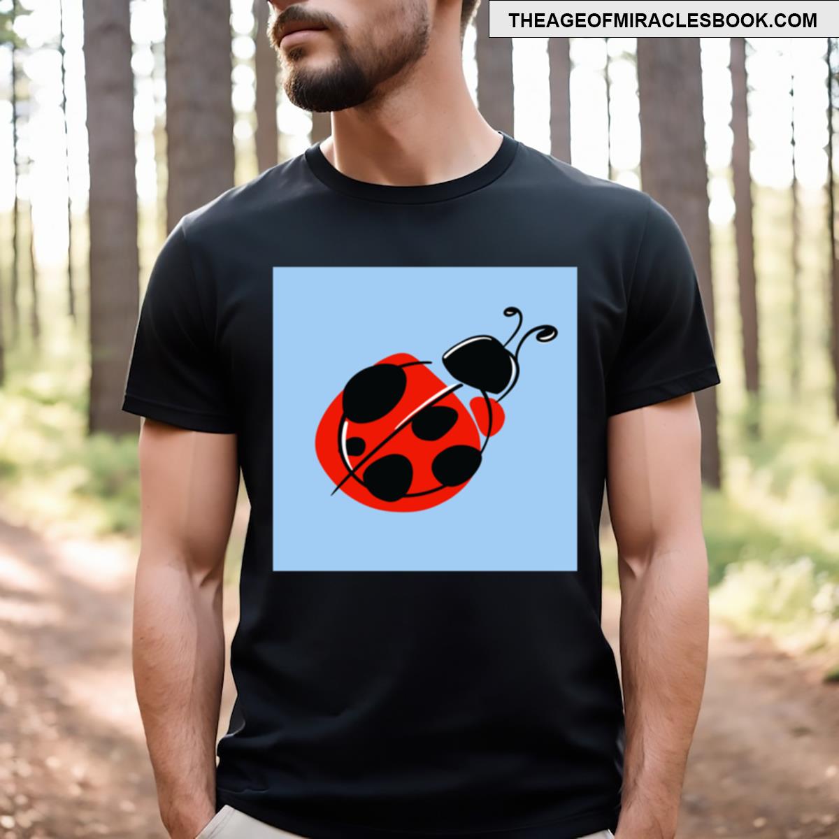 Bold Ladybug Minimalism T-shirt