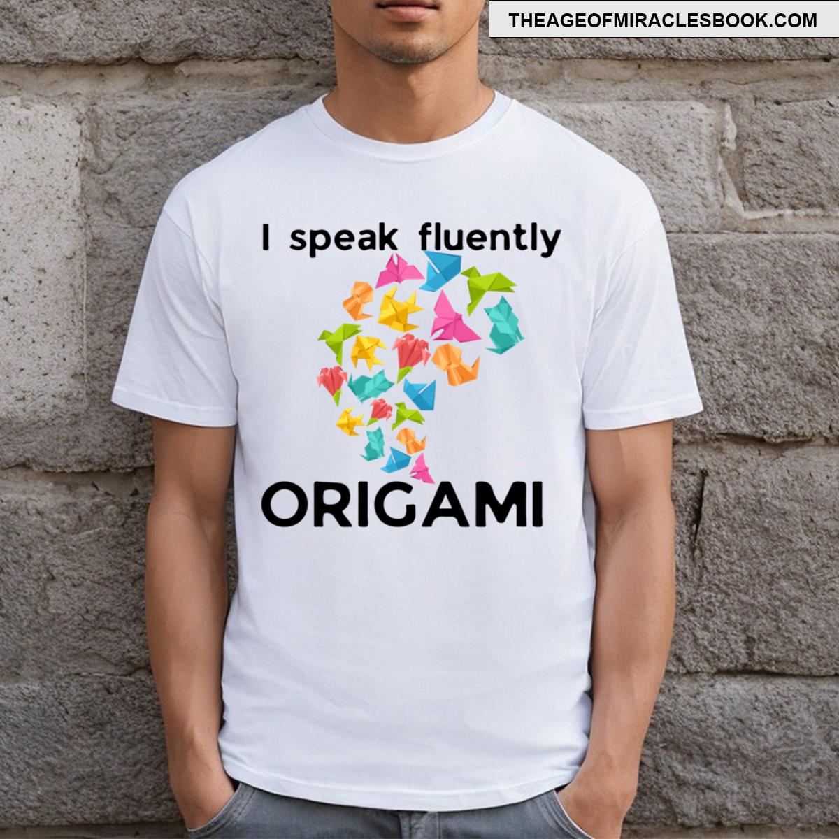 I Speak Fluently Origmai Design T-shirt