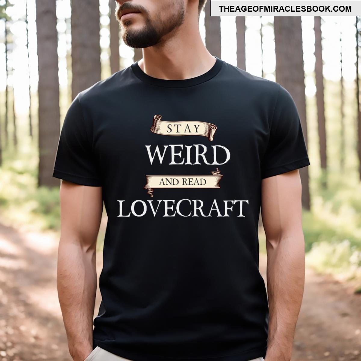 Lovecraft Typography Design T-shirt