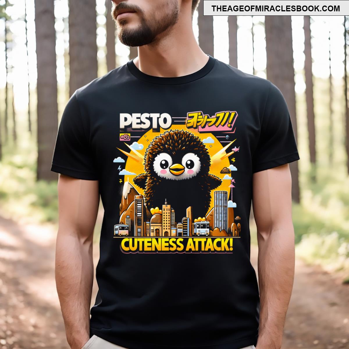 Pesto Penguin Cuteness Attack! T-shirt