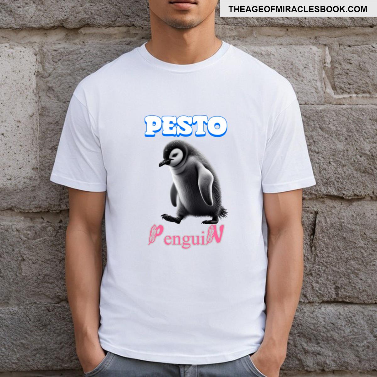 Pesto Penguin Funny T-shirt