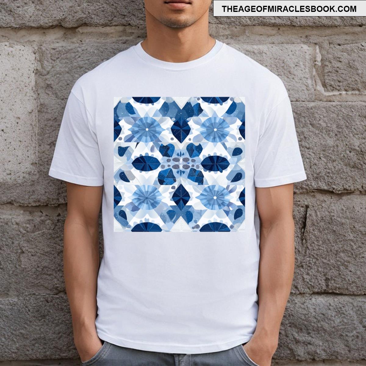 Tranquil Showers Sacred Geometry Raindrop Design T-shirt