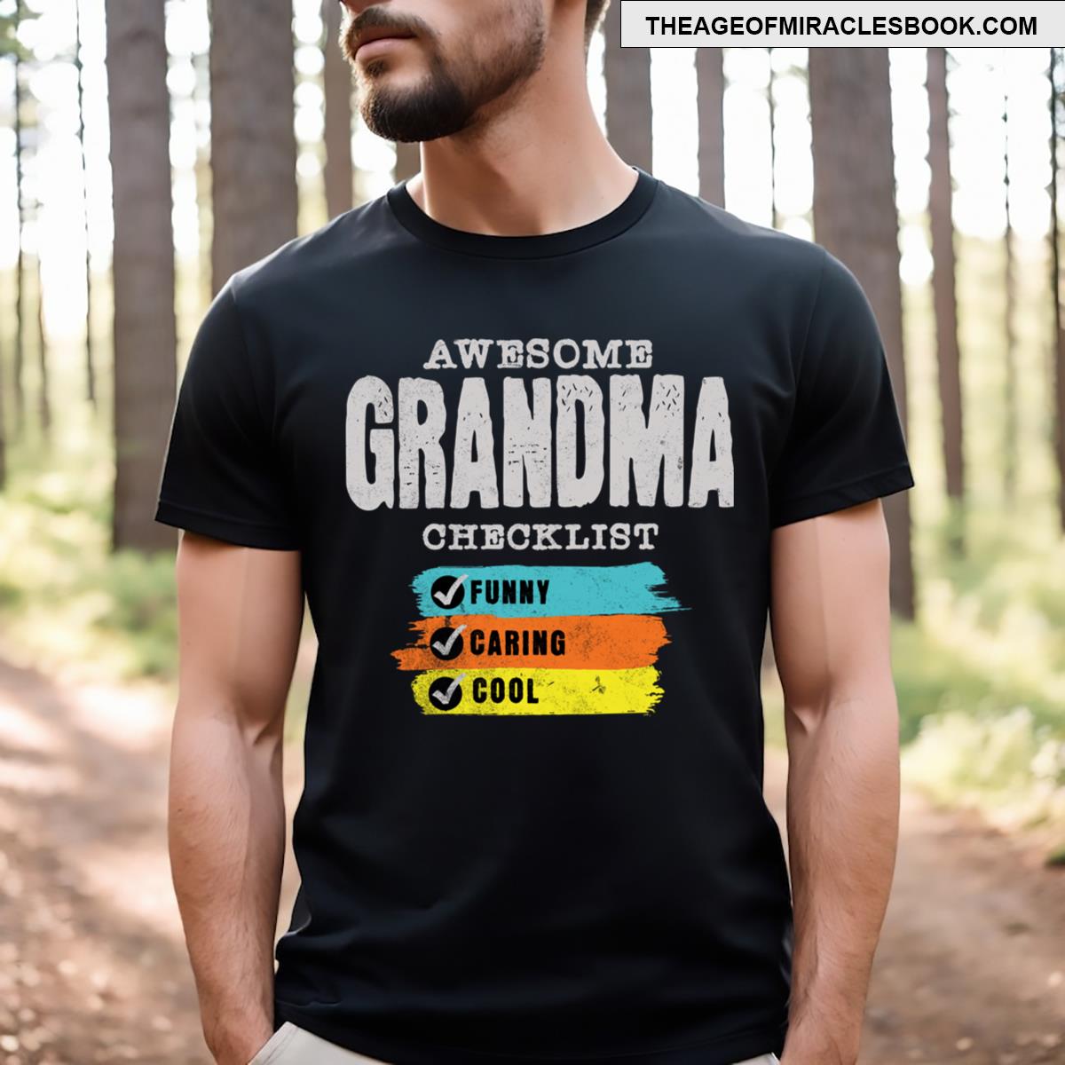 Awesome Grandma Checklist T-shirt