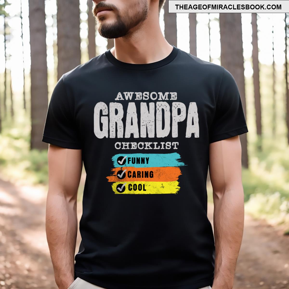 Awesome Grandpa Checklist T-shirt