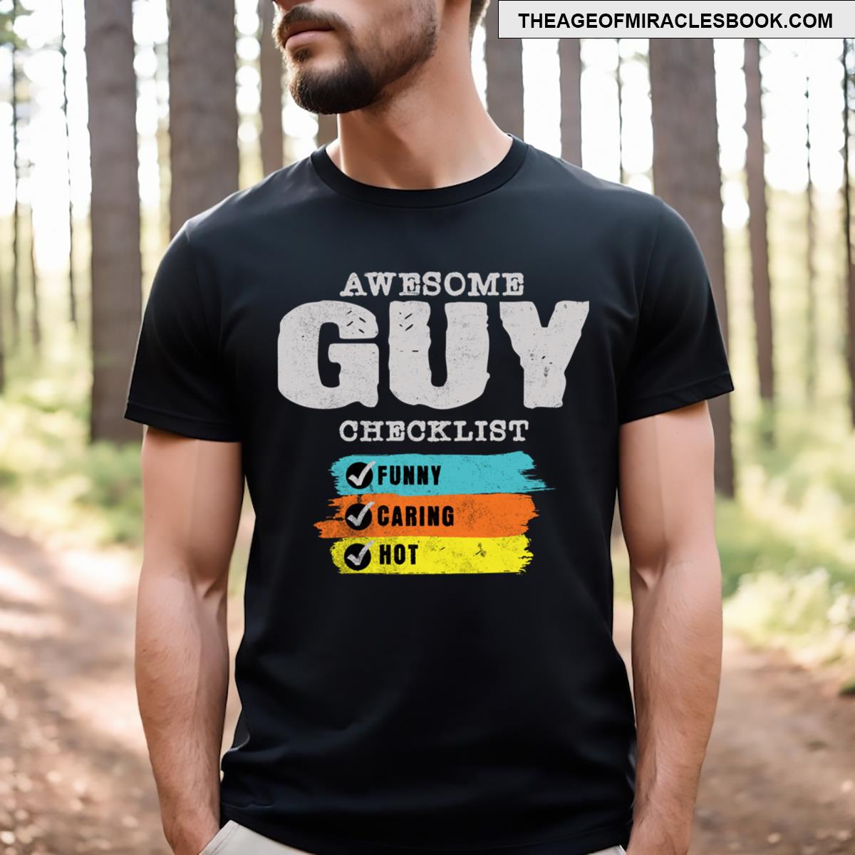 Awesome Guy Checklist T-shirt