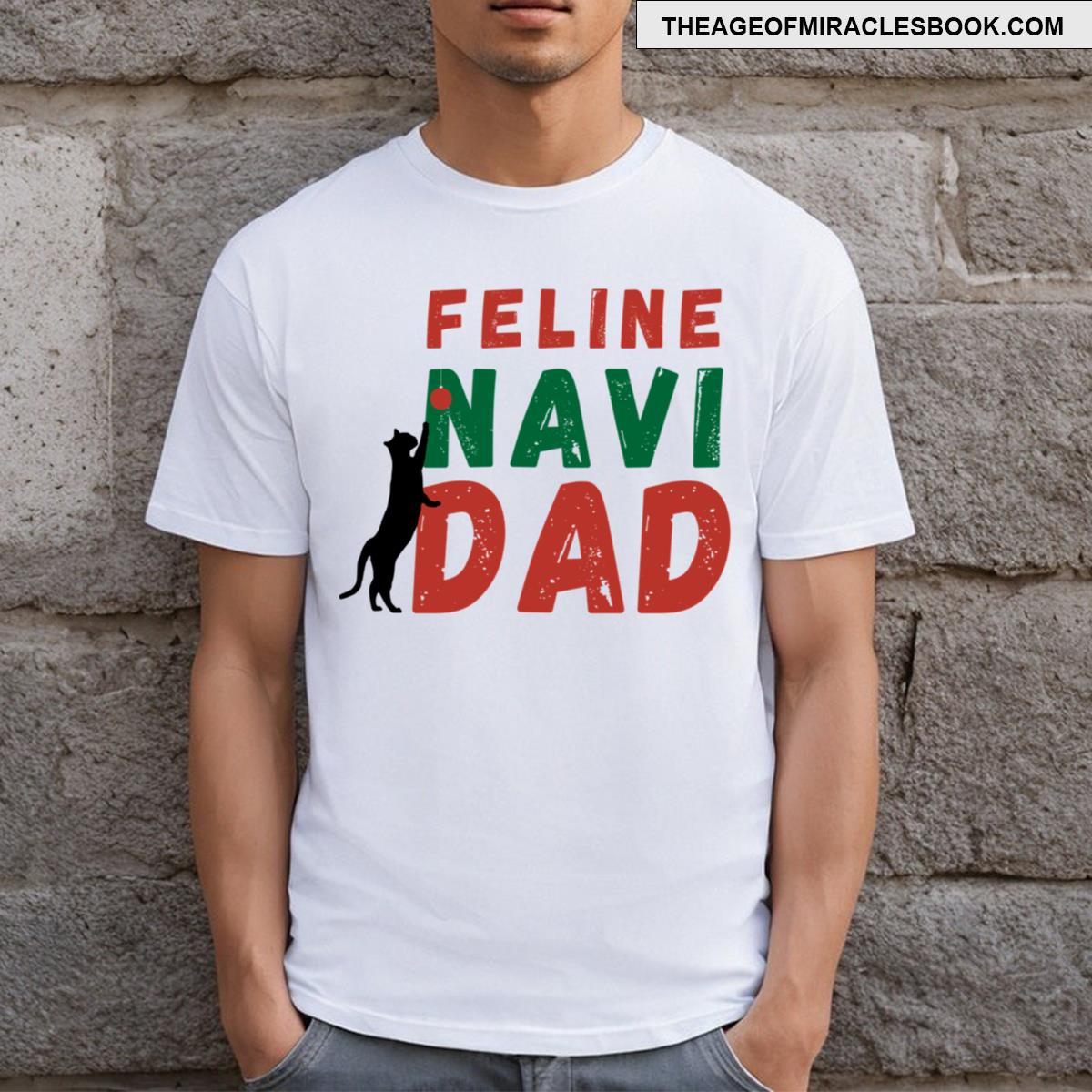 Feline Navidad T-shirt