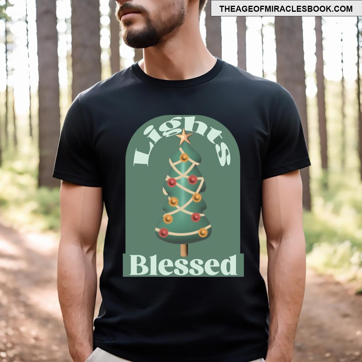 Light Blessed Festive Christmas Tree T-shirt