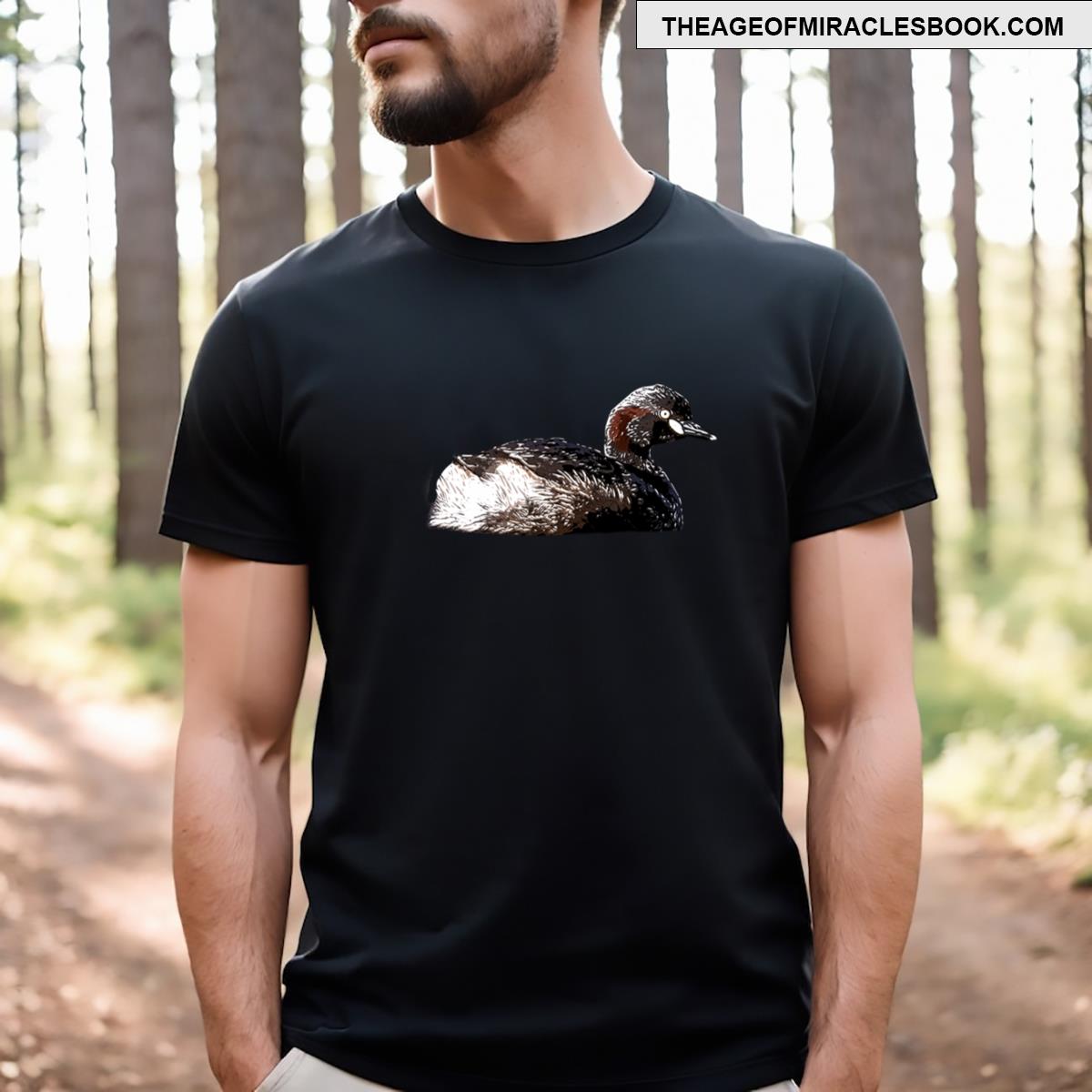 Australasian Grebe White Alternate Design T-shirt