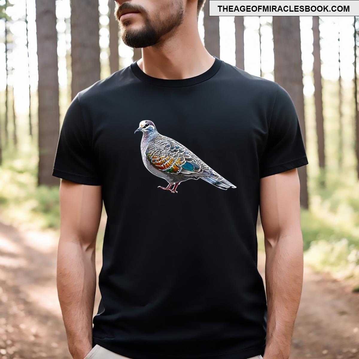 Common Bronzewing White Alternate Design T-shirt