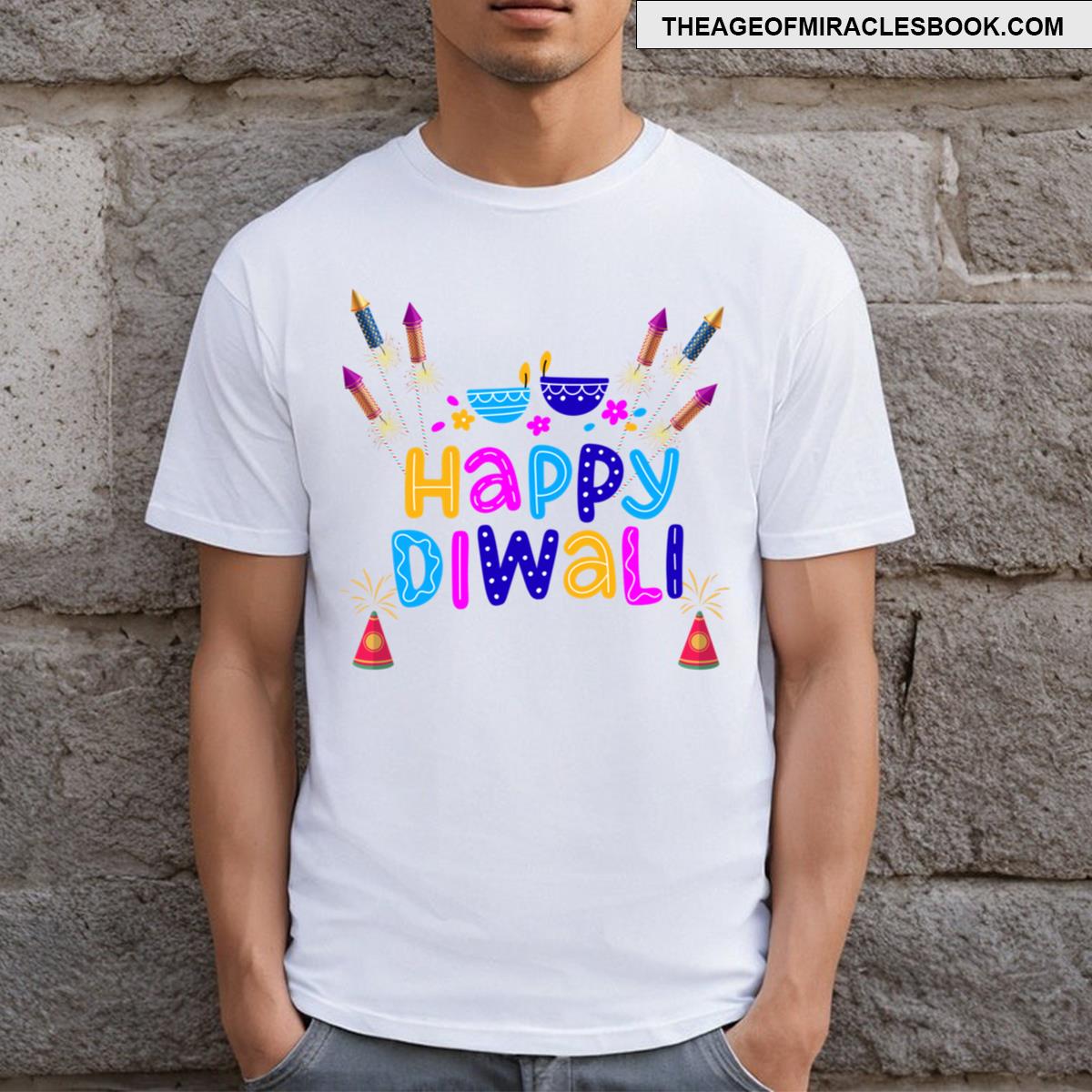 Diwali Diya 6 T-shirt