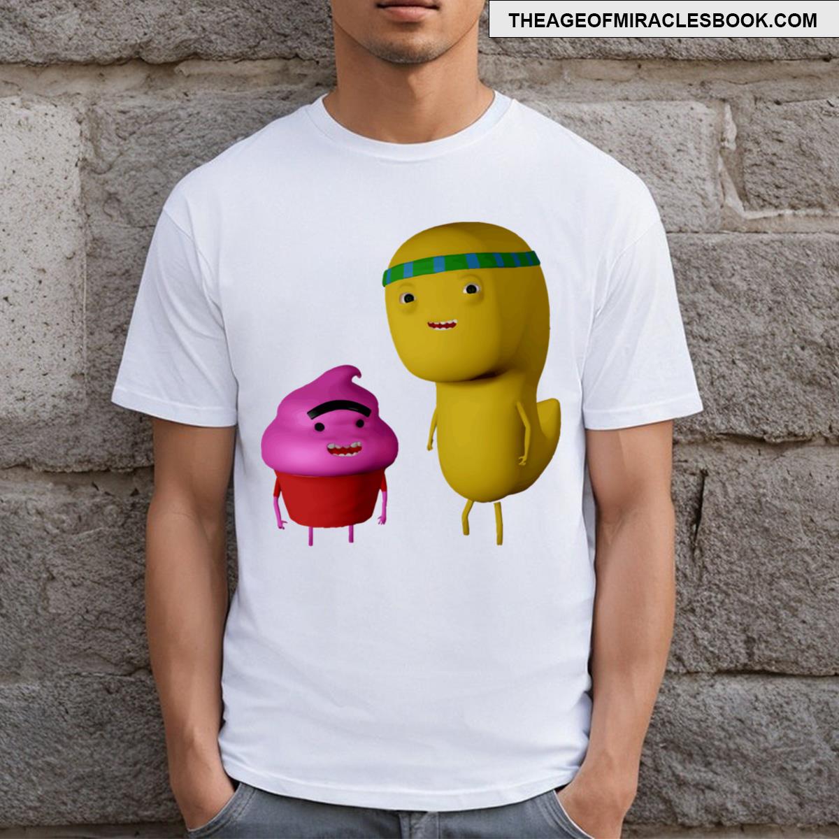 Funny Cupcake And Dino T-shirt