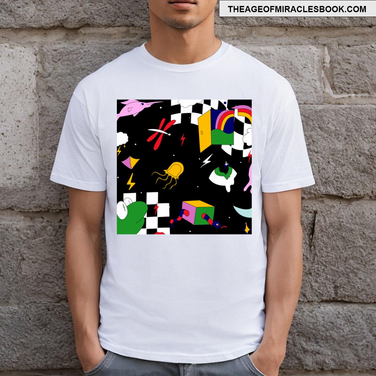 Psychedelic Space Eye Rainbow T-shirt