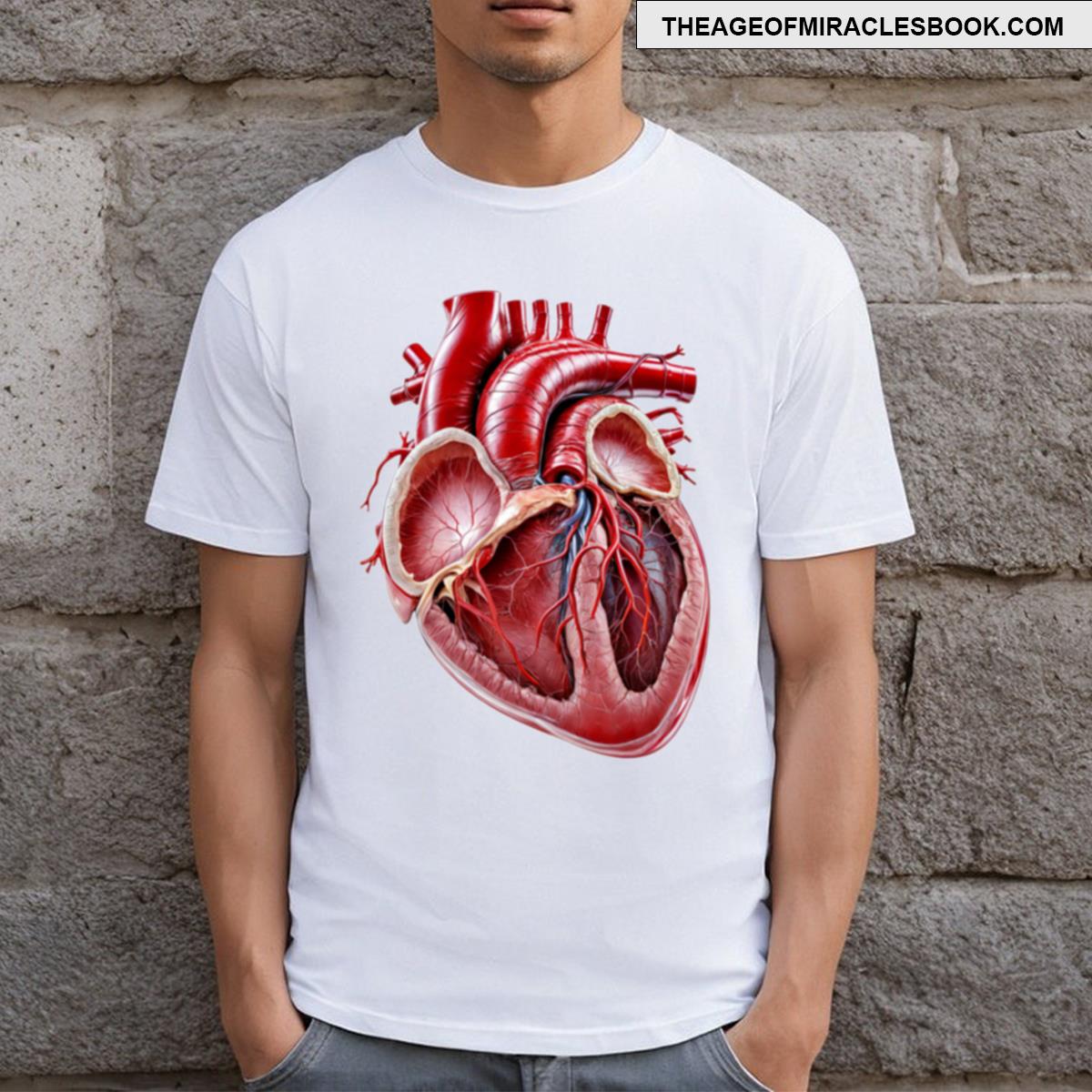 Red Heart Human Anatomy T-shirt