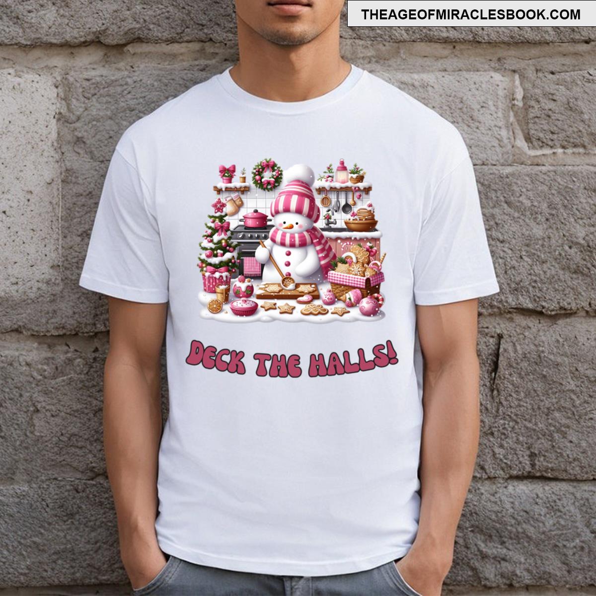 Snowman Baking Cookies T-shirt