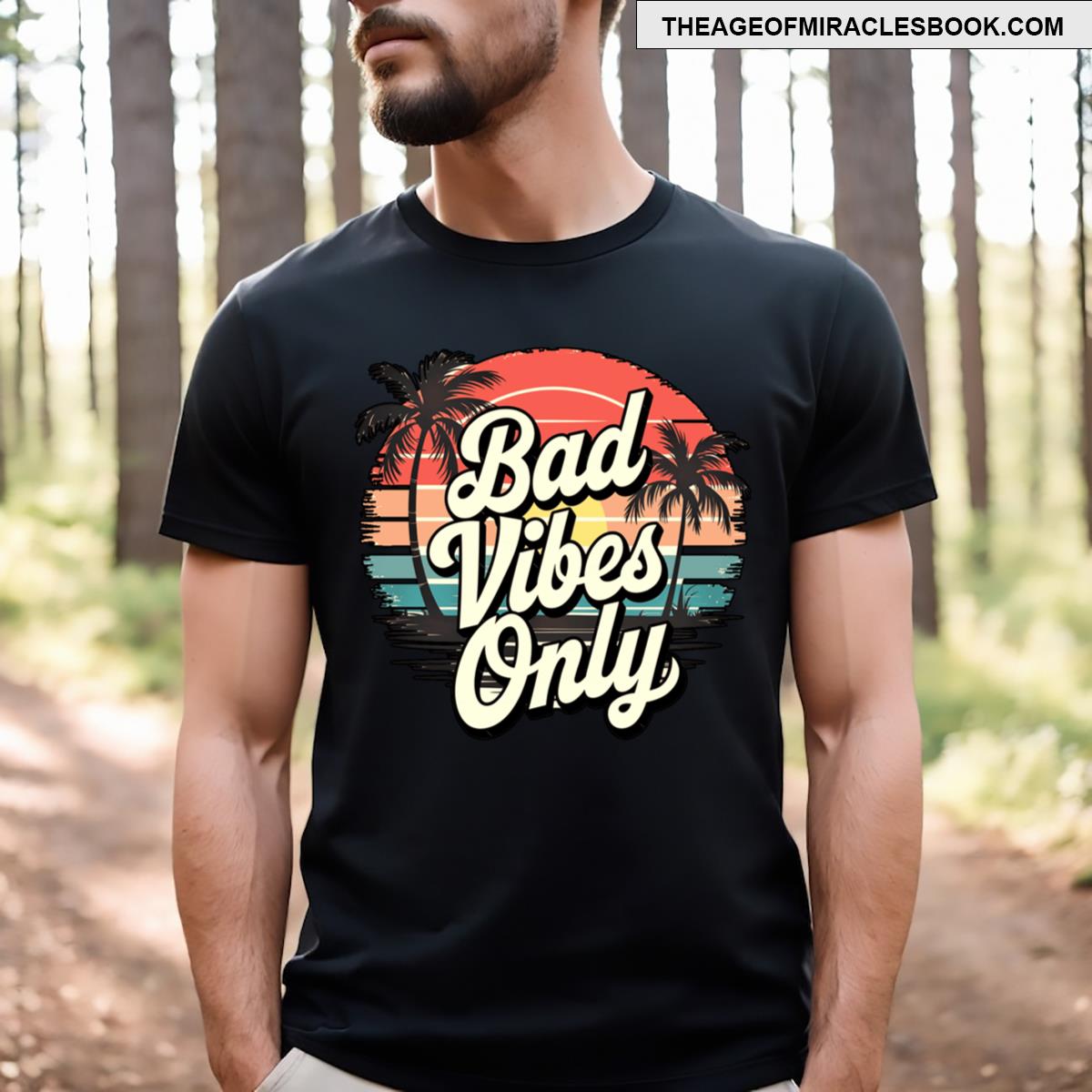 Bad Vibes Only Retro T-shirt
