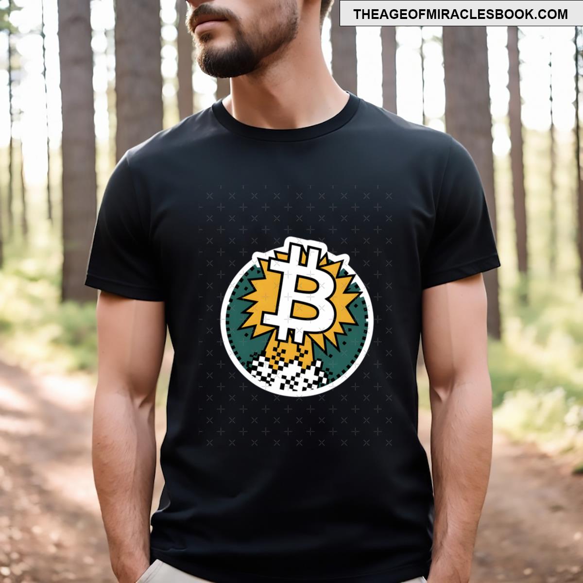 Bitcoin Ascender Climbing The Crypto Ladder T-shirt