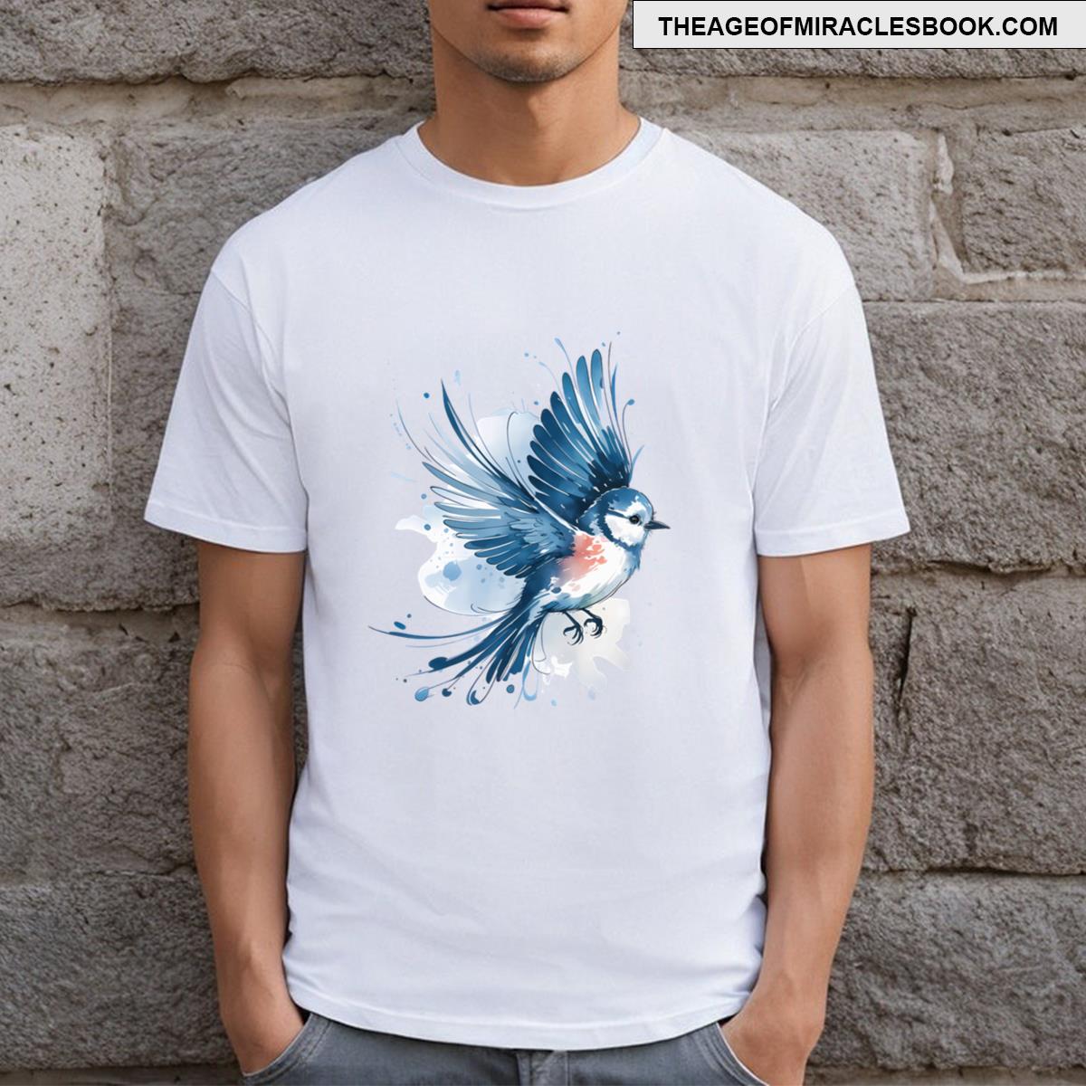 Bluebird Watercolor T-shirt
