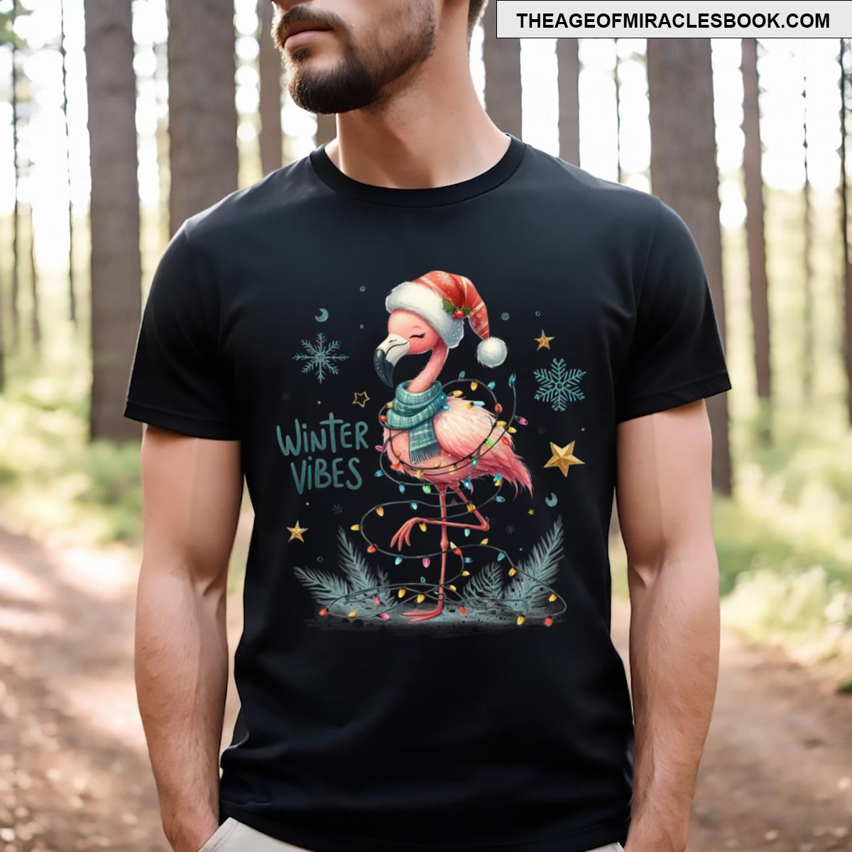 Flamingo Winter Vibes! T-shirt