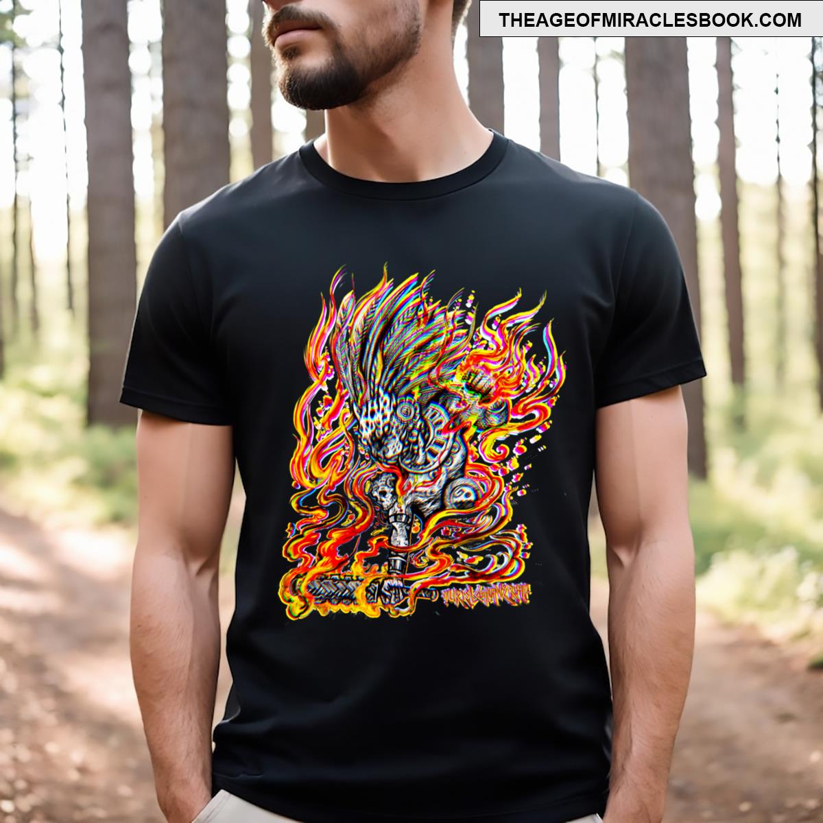Jaguar Warrior Fire Strike 3d T-shirt