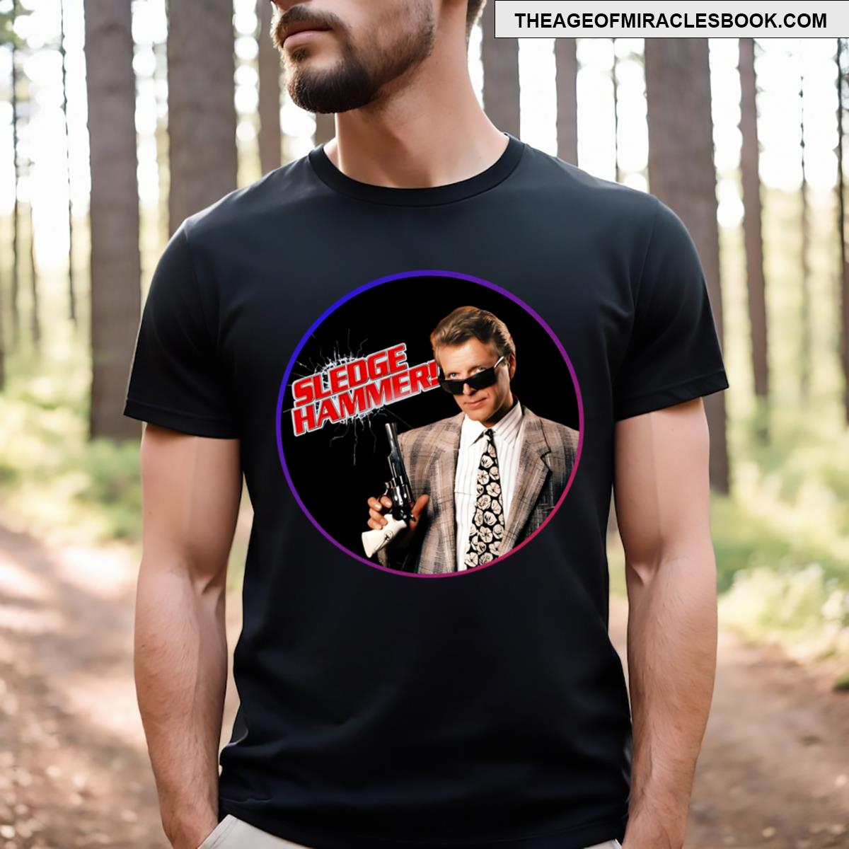 Sledge Hammer Bullet Hole T-shirt