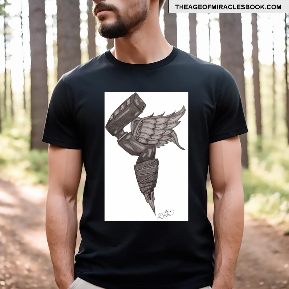 Tattoo Machine Drawing T-shirt