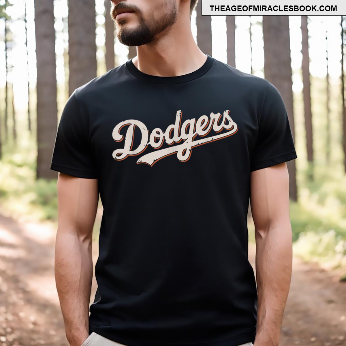 Vintage Retro Dodgers Style T-shirt