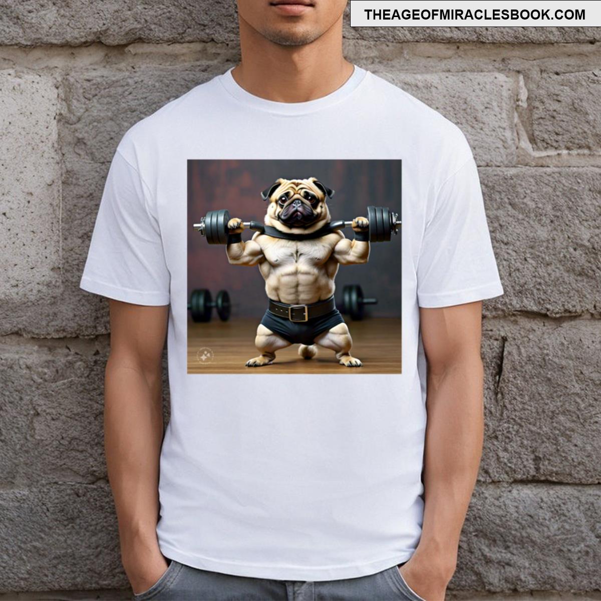 Puggy Body Builder T-shirt