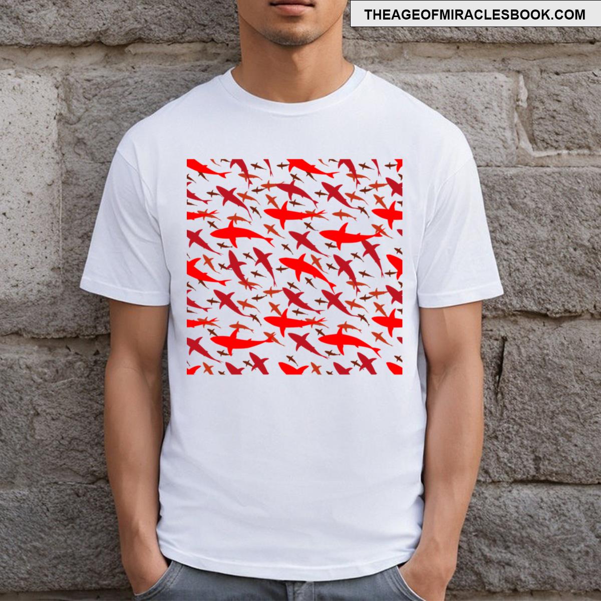 Shark Pattern T-shirt