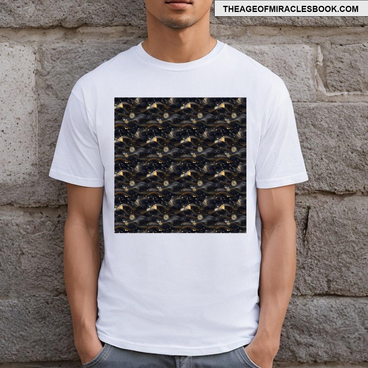 Silver Spark Wave Symphony T-shirt